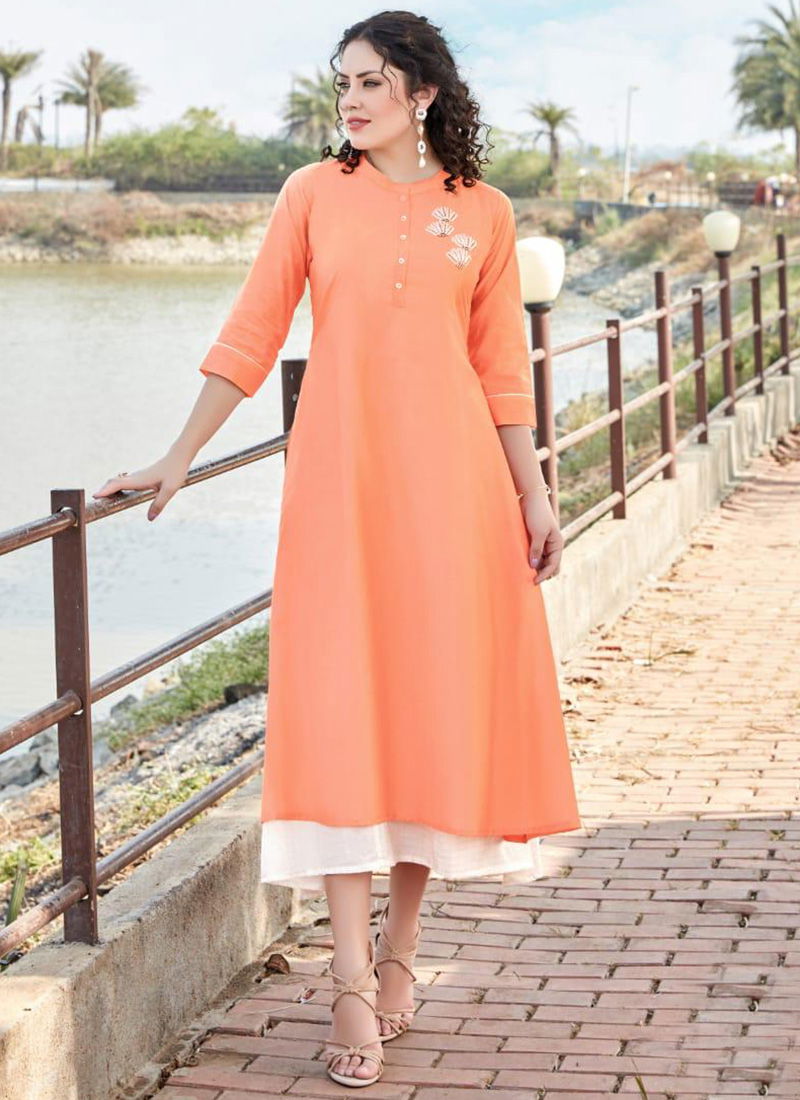 White Stone Pure Modal Viscose Khantil and Hand Work Kurti With Cotton Inner Designer Kurti Collection 4021-4025